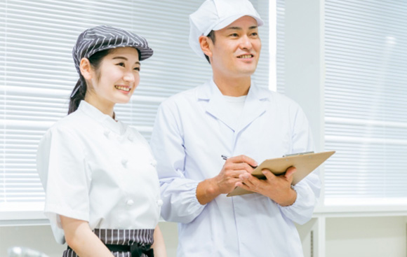 食品工場用白衣・飲食店用ユニフォーム